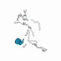 OEM Pontiac Vibe Pump, P/S Diagram - 88970127