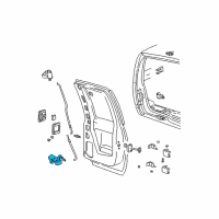 OEM 2000 GMC C2500 Latch Diagram - 15010242