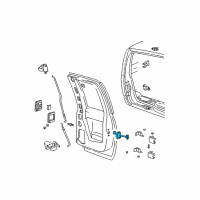 OEM Chevrolet K1500 Check Asm-Rear Side Door Diagram - 15992706