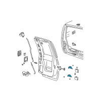 OEM Chevrolet C1500 Kit Asm-Rsa Side Door Hinge Diagram - 15025195