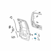 OEM 1996 GMC C1500 Kit Asm-Rsa Side Door Hinge Diagram - 15025195