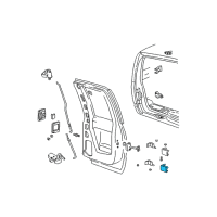 OEM Chevrolet K1500 Hinge Kit-Rear Side Door (Dr Side) <Use 1C5L Diagram - 15017902