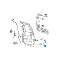 OEM GMC C1500 Hinge Kit-Rear Side Door (Dr Side) <Use 1C5L Diagram - 15017902