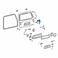 OEM 2004 Toyota Sequoia Cylinder & Keys Diagram - 69055-34020