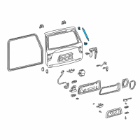 OEM 2002 Toyota Sequoia Support Cylinder Diagram - 68905-09020