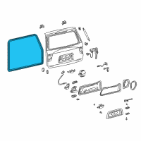 OEM Toyota Sequoia Weatherstrip Diagram - 67881-0C012