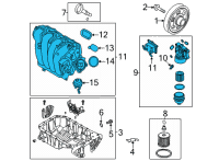 OEM Hyundai Kona FILTER MODULE ASSY-OIL Diagram - 263A0-2J400