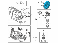 OEM 2022 Hyundai Elantra Pulley-Damper Diagram - 23124-2J010