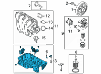 OEM Hyundai Kona Pan Assembly-Engine Oil Diagram - 21510-2J001