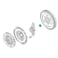 OEM BMW 320i Cylindrical Roller Bearing, Radial Diagram - 21-20-7-536-792