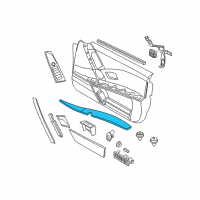 OEM 2007 BMW 525xi Armrest, Left Diagram - 51-41-7-134-149