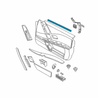 OEM BMW 535i xDrive Channel Sealing, Inside, Door, Front Right Diagram - 51-21-7-033-786