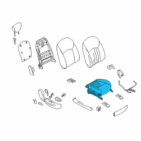 OEM Infiniti QX50 Cushion Complete-Front Seat RH Diagram - 87300-1UX4C