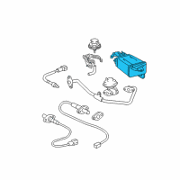 OEM 2002 Toyota Tacoma Vapor Canister Diagram - 77740-35470