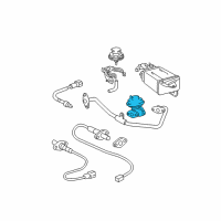 OEM 2002 Toyota Tacoma EGR Valve Diagram - 25620-75040