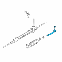 OEM 2019 Nissan Rogue Sport Socket Kit-Tie Rod, Outer Diagram - D8520-4BA0A