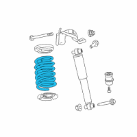 OEM Mercury Milan Coil Spring Diagram - AE5Z-5560-A