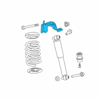 OEM 2010 Lincoln MKZ Upper Bracket Diagram - 6E5Z-18132-AA