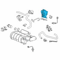 OEM 2015 Honda Accord Valve Assembly, Egr Diagram - 18710-5K0-A01