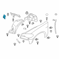 OEM 2013 BMW X6 Front Left Air Duct Cover Diagram - 51-71-7-169-417