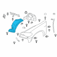 OEM BMW X6 Cover, Wheel Arch, Frontsection, Front Left Diagram - 51-71-7-180-617