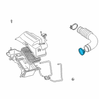 OEM 2003 Toyota Matrix Upper Hose Clamp Diagram - 96111-10800