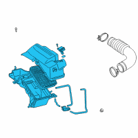OEM Toyota Celica Air Cleaner Assembly Diagram - 17700-22100