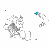 OEM 2021 Toyota Avalon Inlet Hose Clamp Diagram - 96111-10850