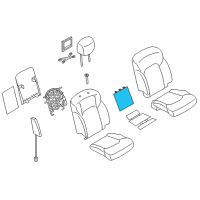 OEM 2017 Infiniti QX80 Heater Unit Front Seat Back Diagram - 87685-1LK6A