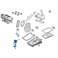 OEM 2008 Ford Explorer Sport Trac Oil Pump Diagram - 4L2Z-6600-A