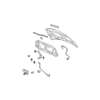 OEM Dodge Caliber Hood Latch Diagram - 4589802AA