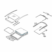 OEM 2017 Kia Optima WEATHERSTRIP-PANORAMAROOF Diagram - 81619D4000