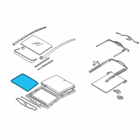 OEM 2018 Kia Optima WEATHERSTRIP-PANORAMAROOF Diagram - 81614D4000