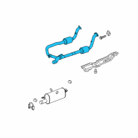 OEM 2008 Dodge Ram 1500 Converter-Exhaust Diagram - 52122253AC