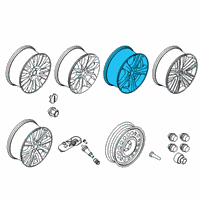OEM Lincoln MKC Wheel, Alloy Diagram - EJ7Z-1007-A