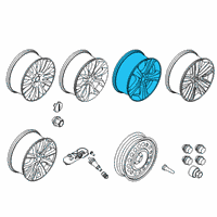 OEM 2017 Lincoln MKC Wheel, Alloy Diagram - EJ7Z-1007-A