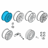 OEM Lincoln MKC Wheel, Alloy Diagram - EJ7Z-1007-B