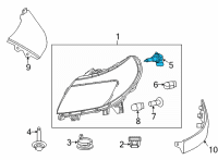 OEM 2018 Ram ProMaster 2500 Headlamp Bulb Diagram - L0000H7SLL