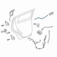 OEM 2017 Chevrolet Sonic Lock Rod Diagram - 95996018