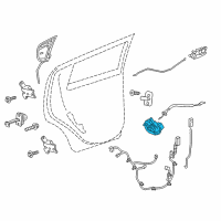 OEM 2015 Chevrolet Sonic Latch Diagram - 13579546