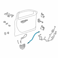 OEM 2013 Cadillac ATS Lock Cable Diagram - 22875208