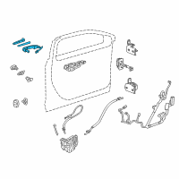 OEM 2013 Cadillac ATS Handle, Outside Diagram - 13592155