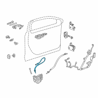 OEM 2022 Cadillac CT4 Lock Cable Diagram - 20939720