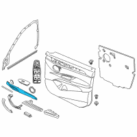 OEM 2020 BMW X1 Decorative Strip, Left Diagram - 51-41-8-064-853