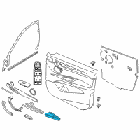 OEM 2016 BMW X1 Armrest, Left Diagram - 51-41-7-417-527