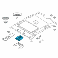 OEM 2013 BMW ActiveHybrid 3 Roof Function Centre Diagram - 61-31-9-263-878