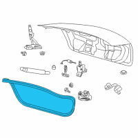 OEM 2013 Lincoln MKS Weatherstrip Diagram - DA5Z-5443720-A