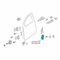 OEM 2013 Chevrolet Caprice Lock Diagram - 92261208
