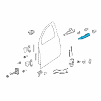 OEM 2011 Chevrolet Caprice Handle, Outside Diagram - 92214649