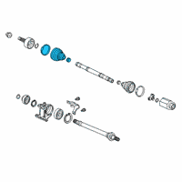 OEM Honda Clarity Boot Set, Outboard (Ntn) Diagram - 44018-TLZ-H01